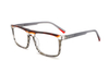 Premium Rectangular Laminated Mono-spring Hinge Acetate Glasses