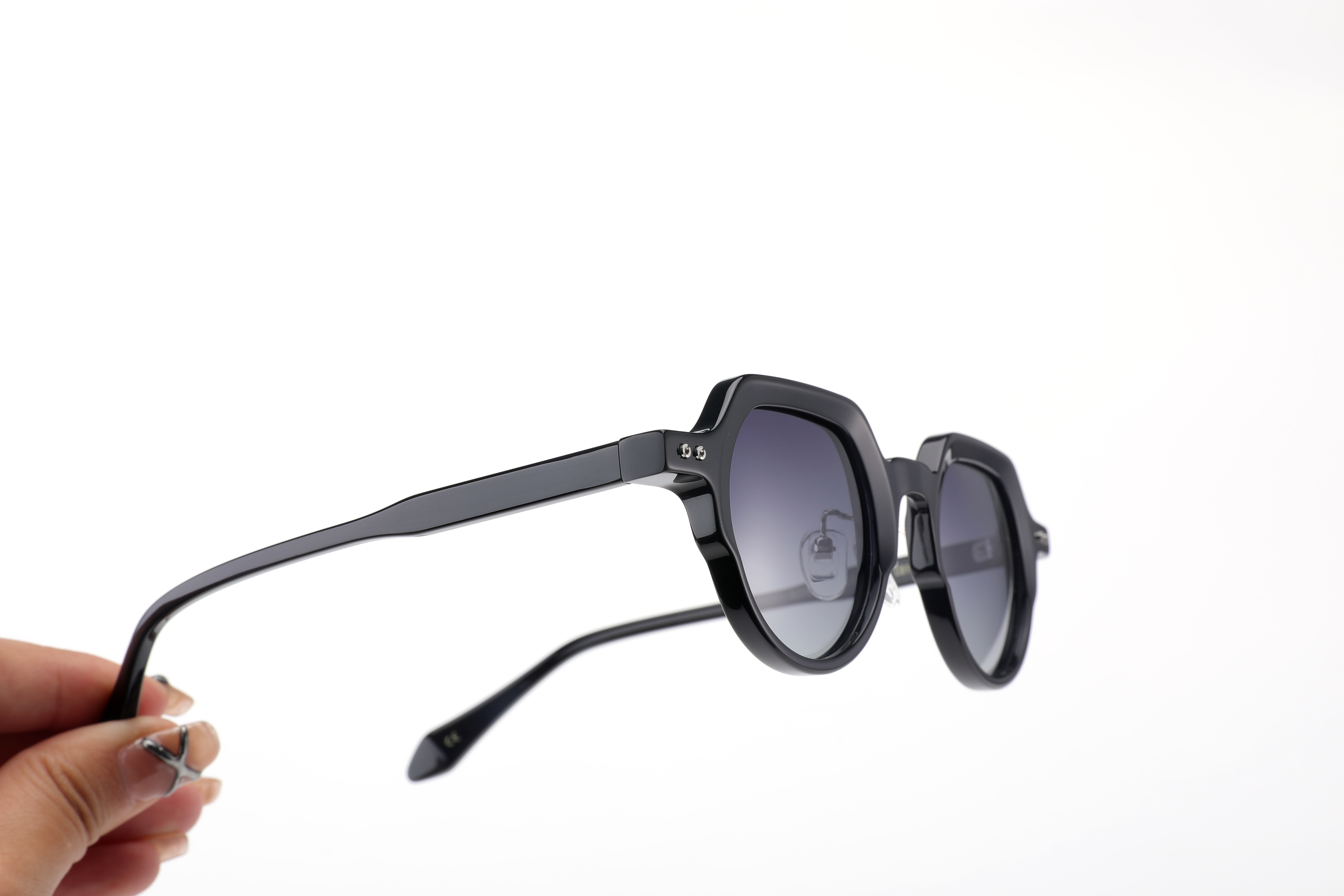 polarized square acetate sunglasses