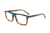 Premium Rectangular Laminated Mono-spring Hinge Acetate Glasses