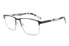 Premium Metal Rectangular Eyeglasses with Double Colors