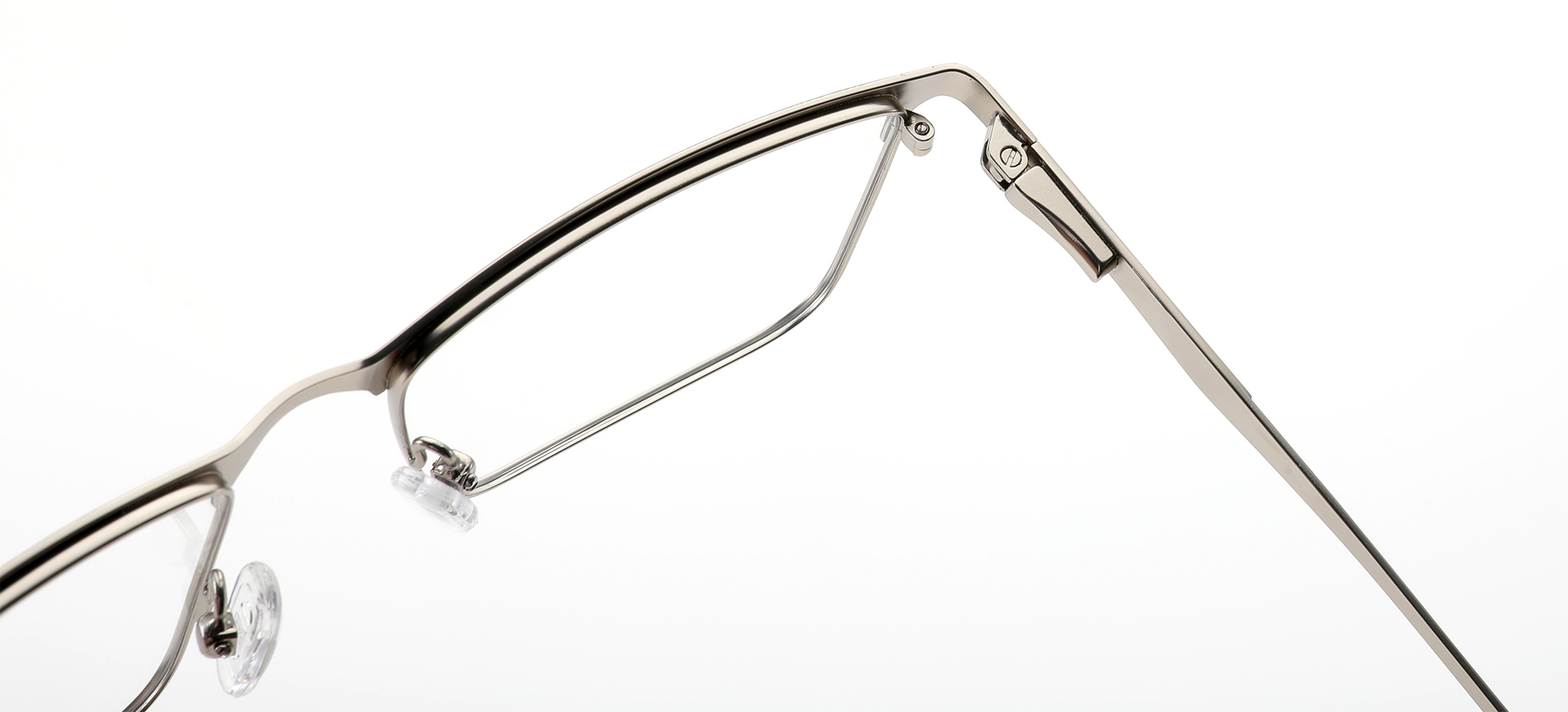 Vintage Men's Two - Tone Rectangle Metal Eyeglasses