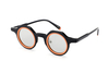 Retro-Modern Round Layered Acetate Sunglasses with Nose Pads