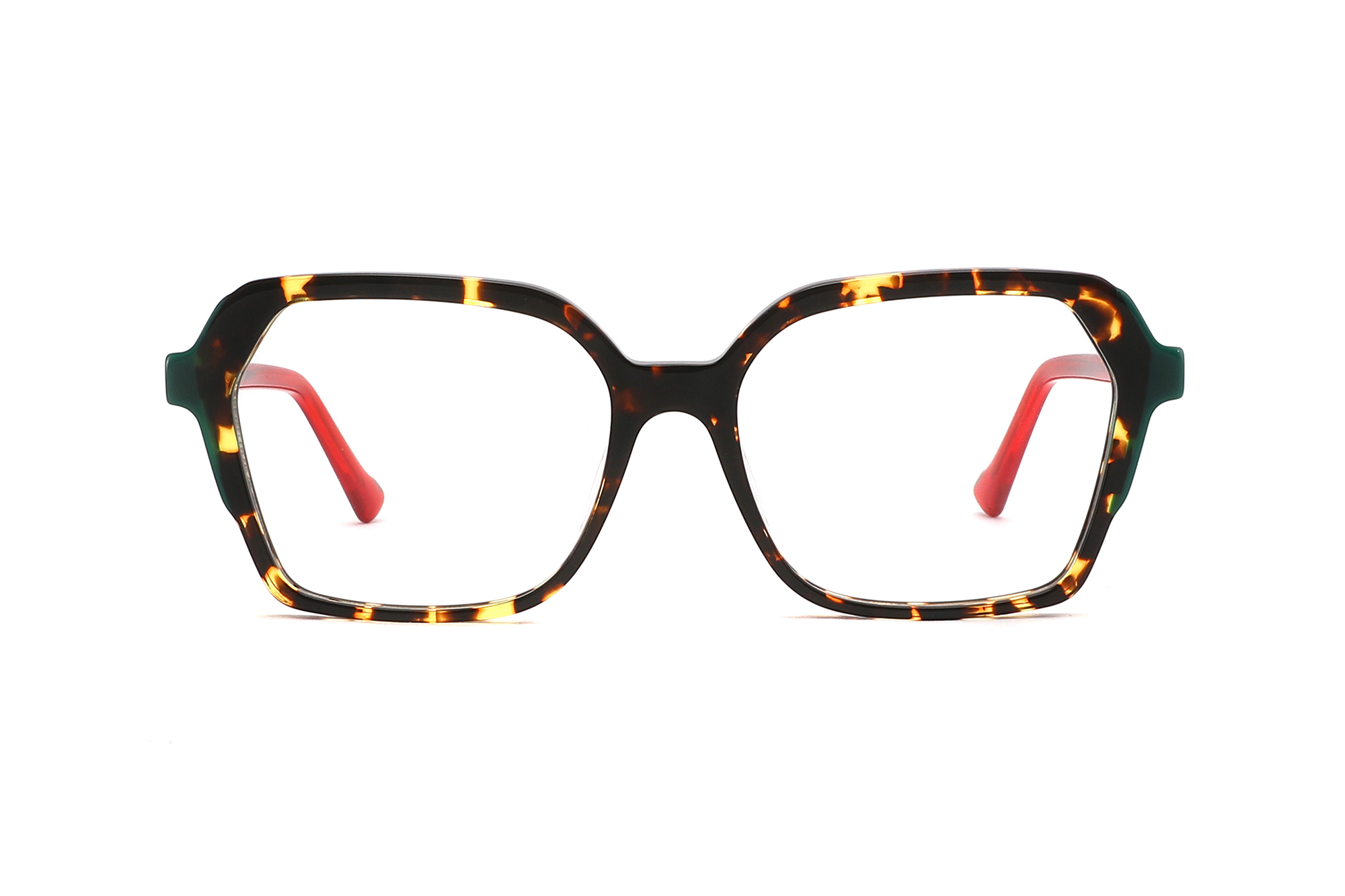Luxury Butterfly-shaped Laminated One-piece Hinge Acetate Glasses