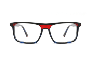 Premium Rectangular Laminated Mono-spring Hinge Acetate Glasses