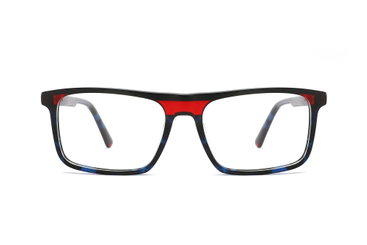 Premium Rectangular Laminated Mono-spring Hinge Acetate Glasses
