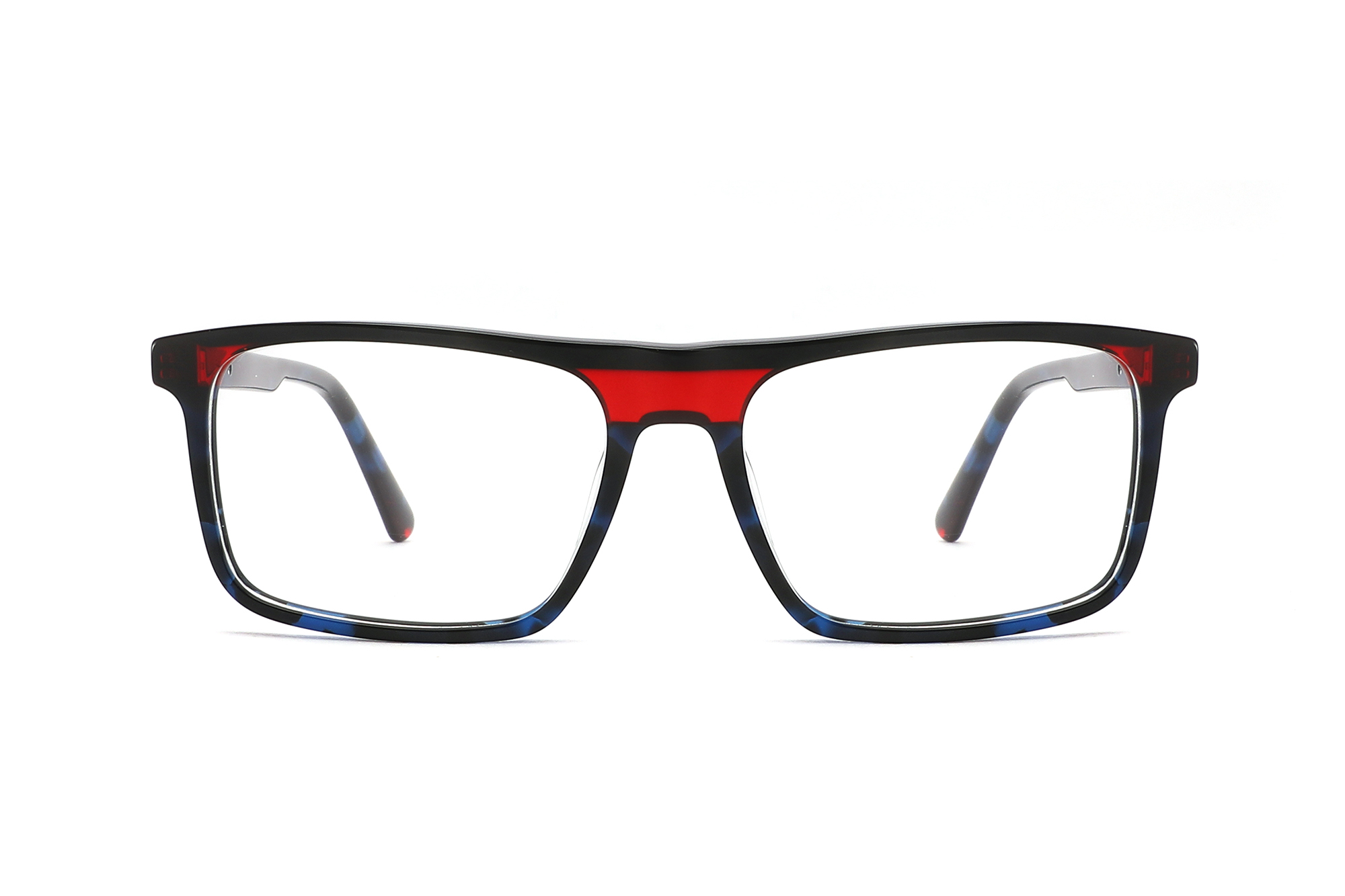 Premium Rectangular Laminated Mono-spring Hinge Acetate Glasses