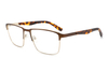 Premium Metal Rectangular Eyeglasses with Double Colors