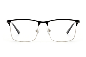 Vintage Men's Two - Tone Rectangle Metal Eyeglasses