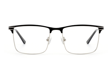 Vintage Men's Two - Tone Rectangle Metal Eyeglasses