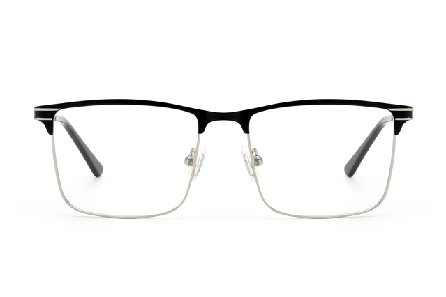 Vintage Men's Two - Tone Rectangle Metal Eyeglasses