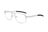Hexagonal Men's Metal Sports Eyeglasses with Rubber Tips
