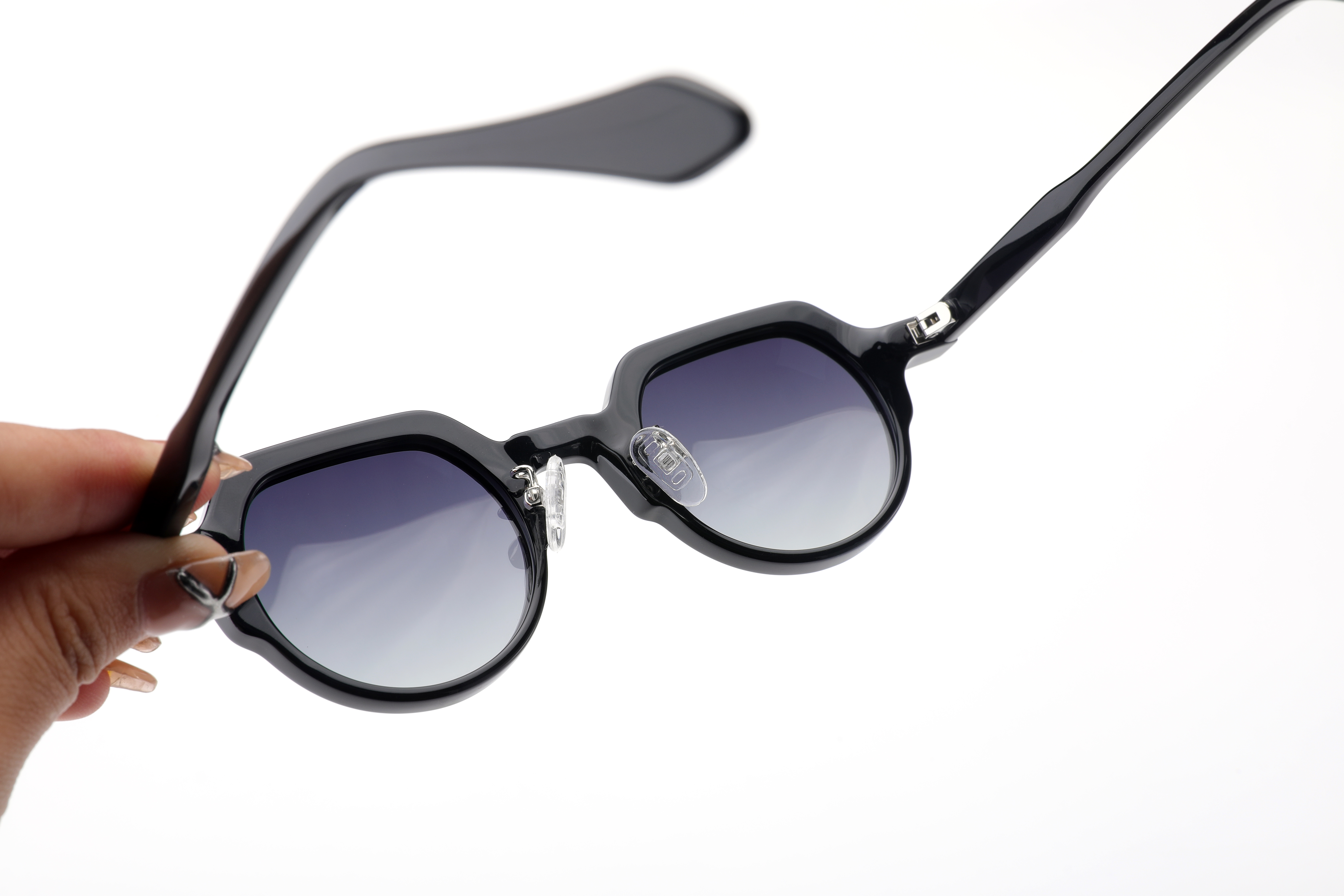 polarized square acetate sunglasses