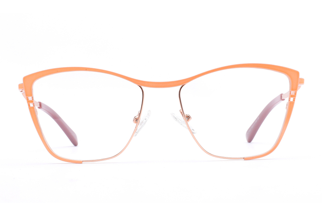 Fashionable Cat - Eye Metal Eyeglasses with Premium Craftsmanship