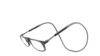 Portable Magnetic Neck-Hanging TR Reading Glasses with Replaceable Lenses Model 844