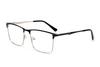 Vintage Men's Two - Tone Rectangle Metal Eyeglasses