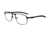Hexagonal Men's Metal Sports Eyeglasses with Rubber Tips