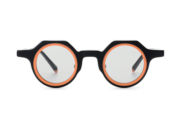 Retro-Modern Round Layered Acetate Sunglasses with Nose Pads