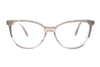 Unique Cat-eye Acetate-laminated Glasses with Textured Detailing