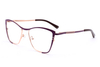 Fashionable Cat - Eye Metal Eyeglasses with Premium Craftsmanship