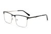 Vintage Men's Two - Tone Rectangle Metal Eyeglasses