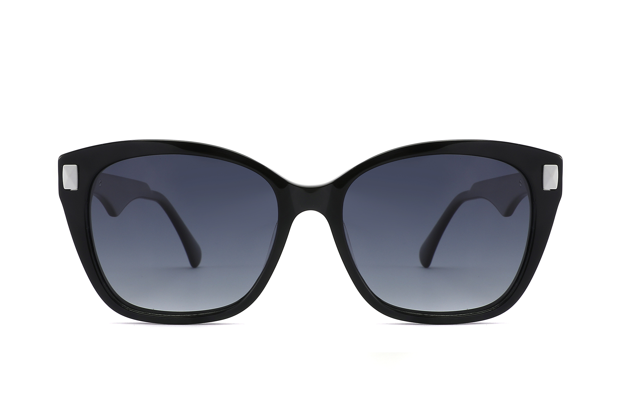 Fashion Hign-end Acetate Sunglasses with Metal Decoration