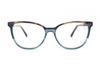 Unique Cat-eye Acetate-laminated Glasses with Textured Detailing