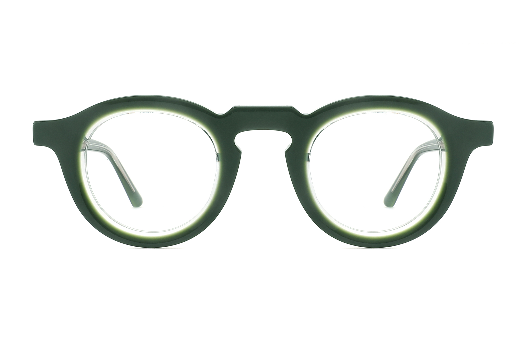 Retro Round Unisex Acetate Glasses with Diverse Colorways