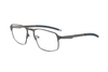 Hexagonal Men's Metal Sports Eyeglasses with Rubber Tips