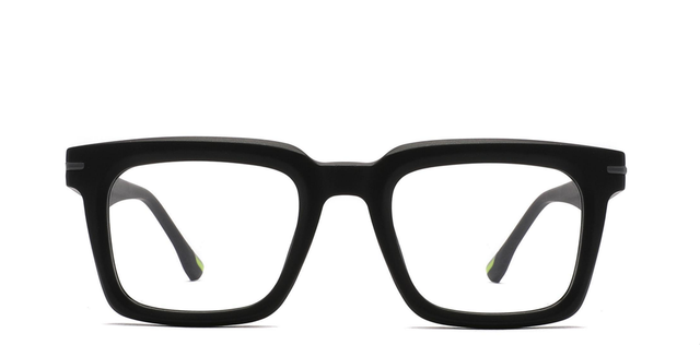 Classic Thick Square Plastic Eyewear for Daily Wear