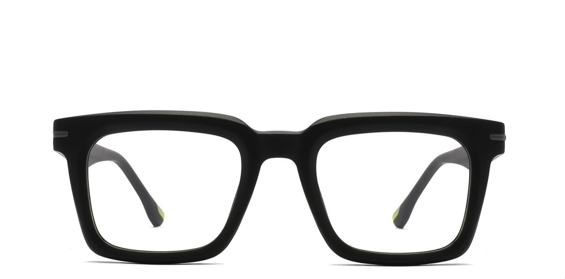Classic Thick Square Plastic Eyewear for Daily Wear
